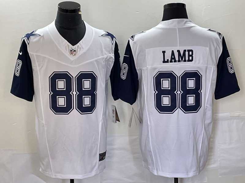 Men & Women & Youth Dallas Cowboys #88 CeeDee Lamb White 2023 F.U.S.E. Vapor Thanksgiving Limited Stitched Jersey->green bay packers->NFL Jersey